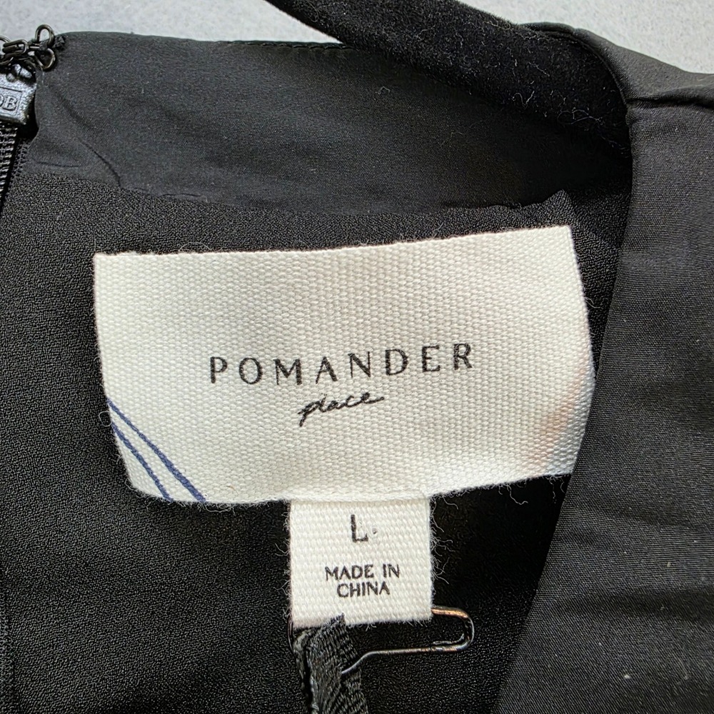 Tuckernuck Pomander Place Coco Tweed Bow Dress Black White Houndstooth Tweed Lg - Picture 9 of 12